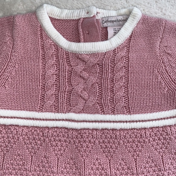 Catherine Malandrino Sweater Dress Dusty Pink 3-6M EUC - Picture 3 of 8
